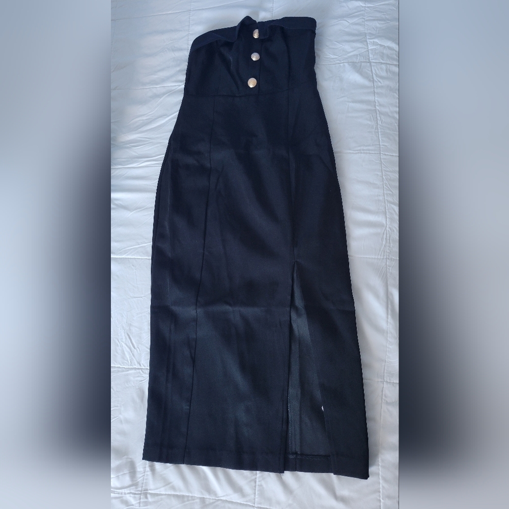 Endless Rose strapless black dress